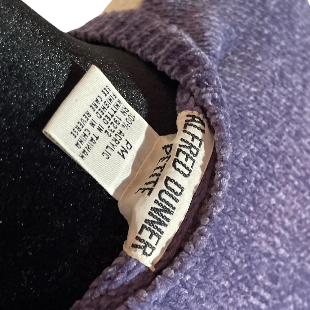 VINTAGE ALFRED DUNNER GEOMETRICAL SWEATER PETITE MEDIUM - Picture 5 of 6